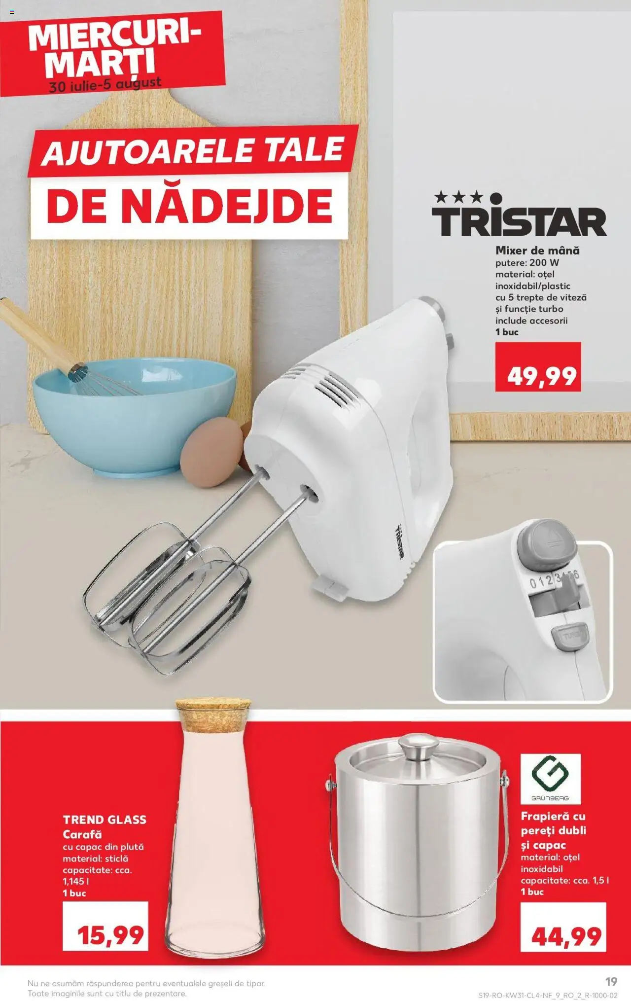 Catalog Kaufland - Brașov – valabil de la 30.07.2025 | Pagină: 19 | Produse: Mixer, Carafă