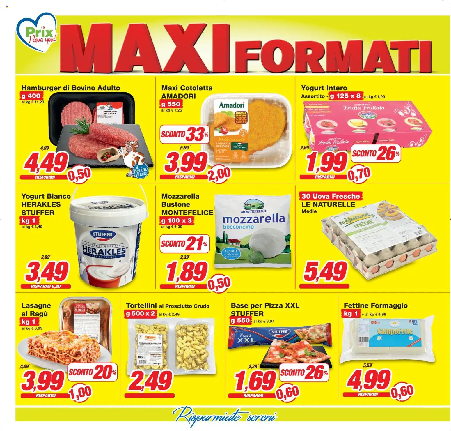 Volantino Prix del 13.02.2026 | Pagina: 2 | Prodotti: Bovino, Prosciutto Crudo, Pollo, Mozzarella
