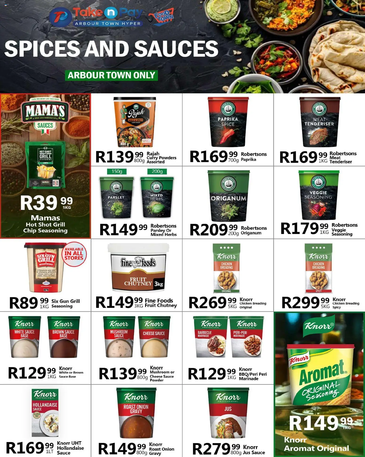 New Take n Pay catalogue – valid from 25.11.2025 | Page: 36 | Products: Sauces, Chicken, Herbs, Sauce