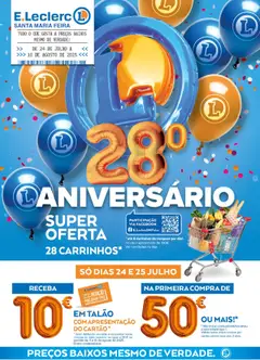 Pré-visualização E.Leclerc - Aniversário Santa Maria da Feira válido de 24.07.2025