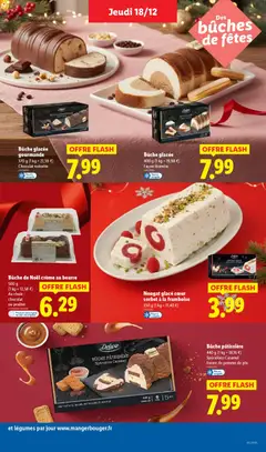 LIDL - Prévisualisation de Nougat glacé cœur sorbet à la framboise, 350 g (1 kg = 11,40 €) valide à partir de 18.12.2025 | Page: 23