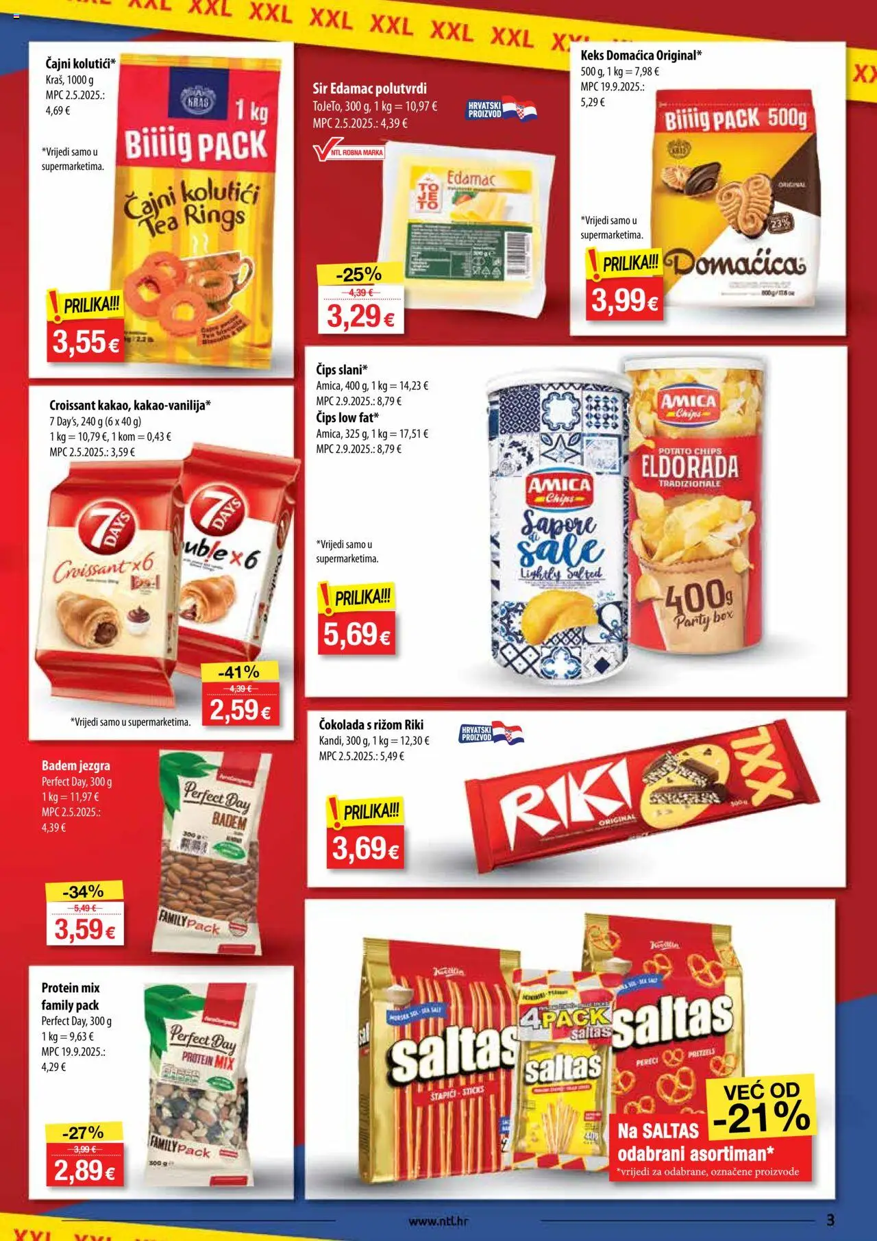 NTL katalog | vrijedi od 08.10.2025 | Stranica: 3 | Proizvodi: Sir, Keks, Badem, Štapići