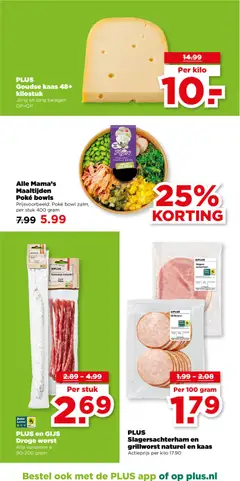 PLUS en GIJS Droge worst, Alle varianten à 90-200 gram - Voorbeeld van een folder van Plus, geldig van 18.02.2026 | Pagina: 14 | Producten: Kaas, Zalm, Worst