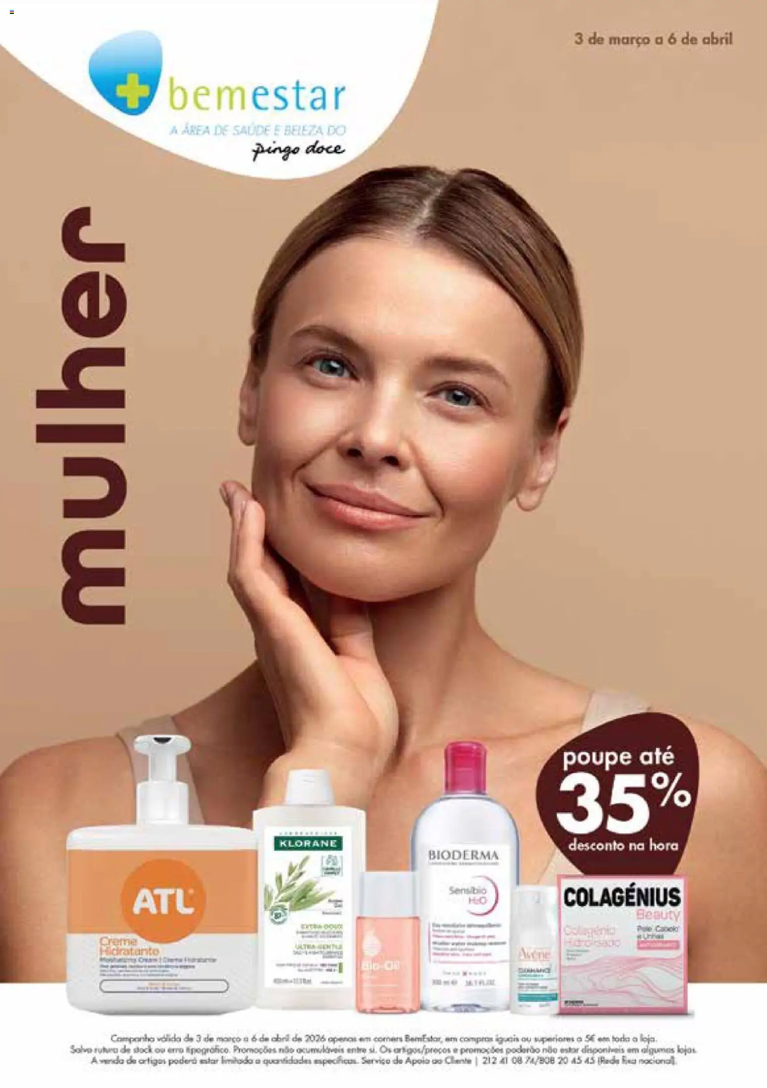 Pingo Doce Bem Estar Mulher Corners │ válido de 03.03.2026 | Página: 1 | Produtos: Creme