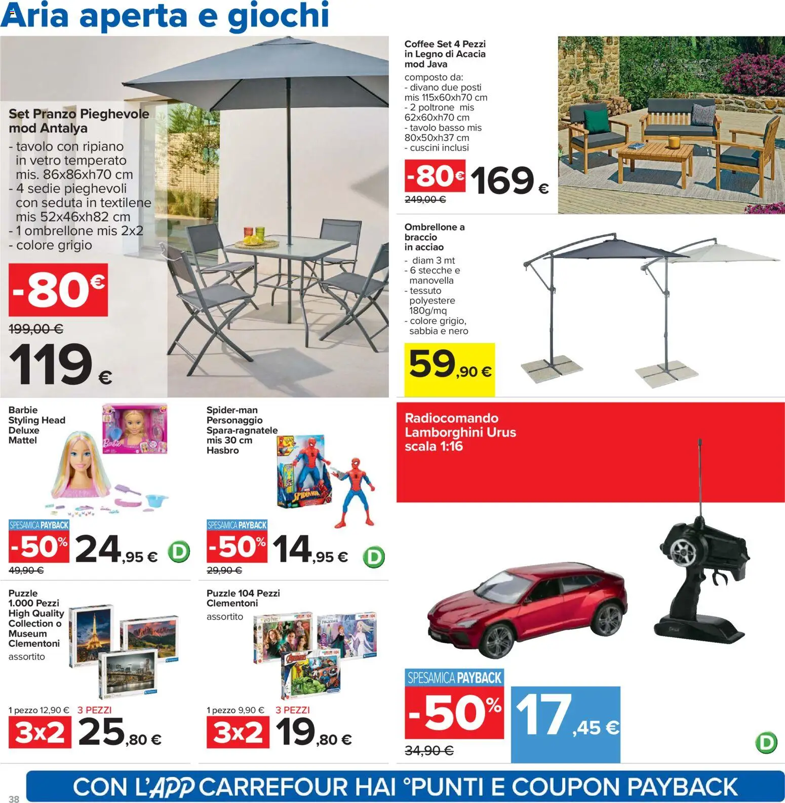 Volantino Carrefour del 26.03.2026 | Pagina: 38 | Prodotti: Ripiano, Scala, Divano, Tavolo