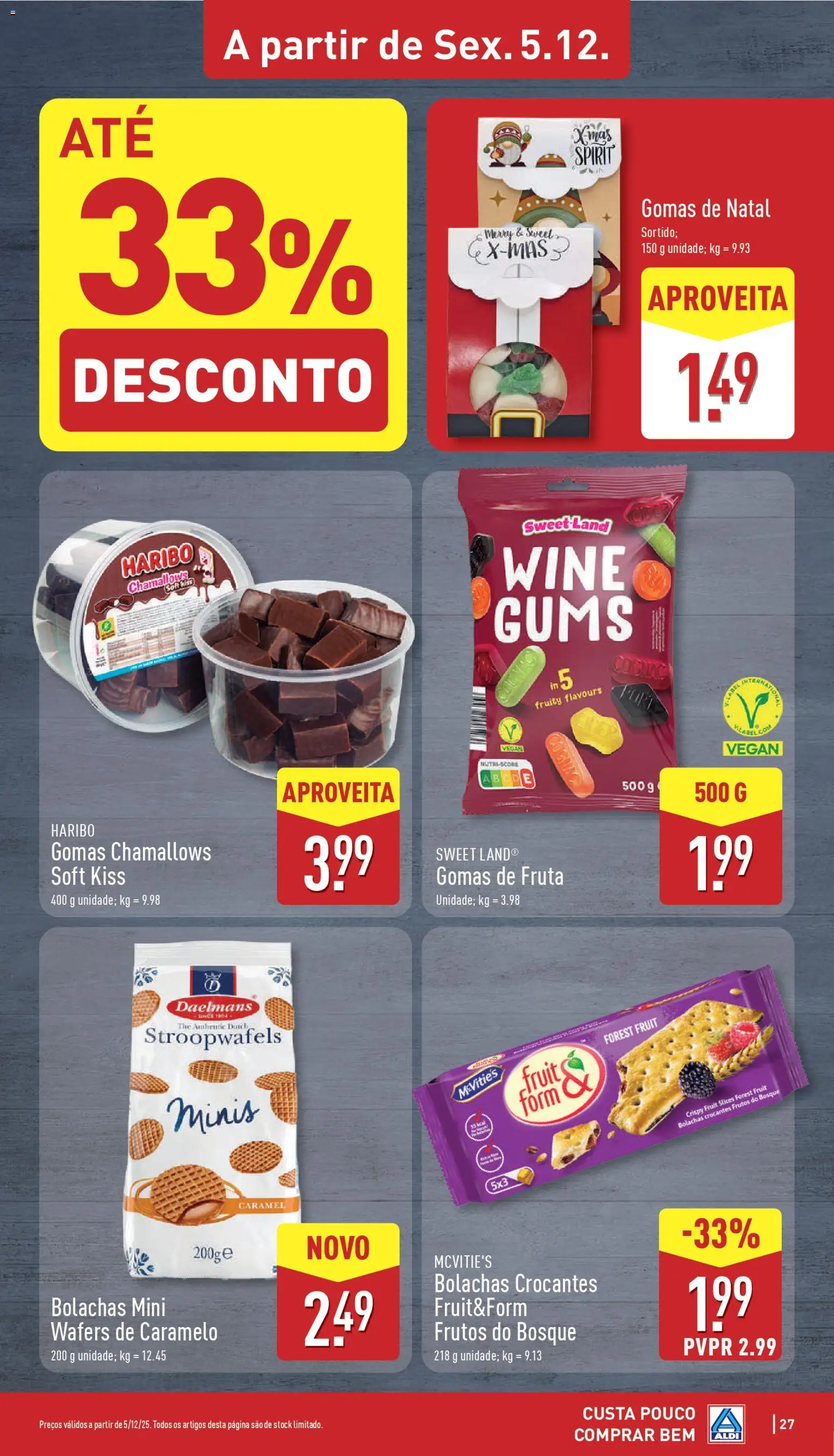 Aldi folheto │ válido de 01.12.2025 | Página: 27 | Produtos: Bolachas, Gomas