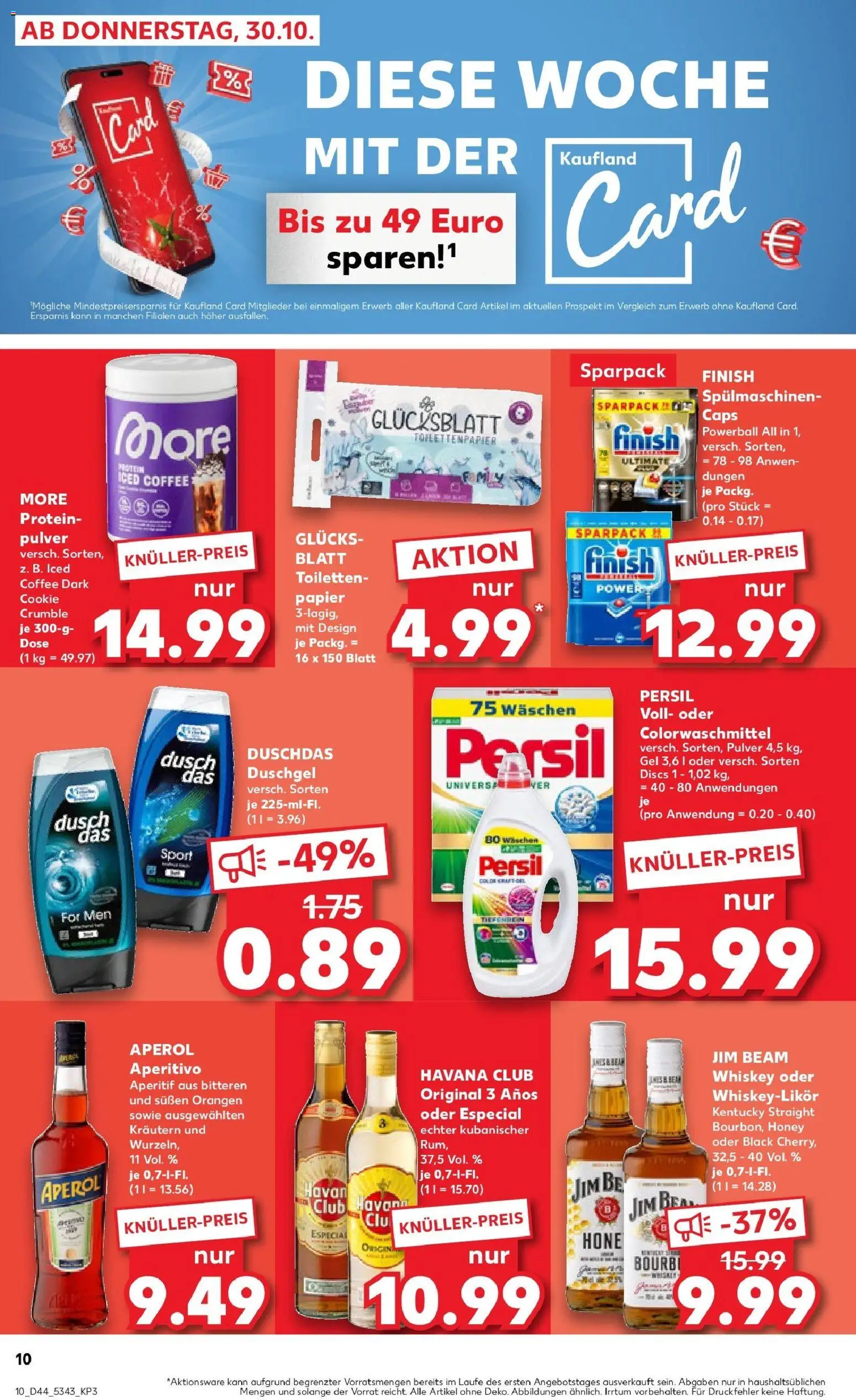 Kaufland prospekt Erding	 – gültig ab 30.10.2025 | Seite: 10 | Produkte: Havana club, Duschgel, Shower Gel, Whiskey