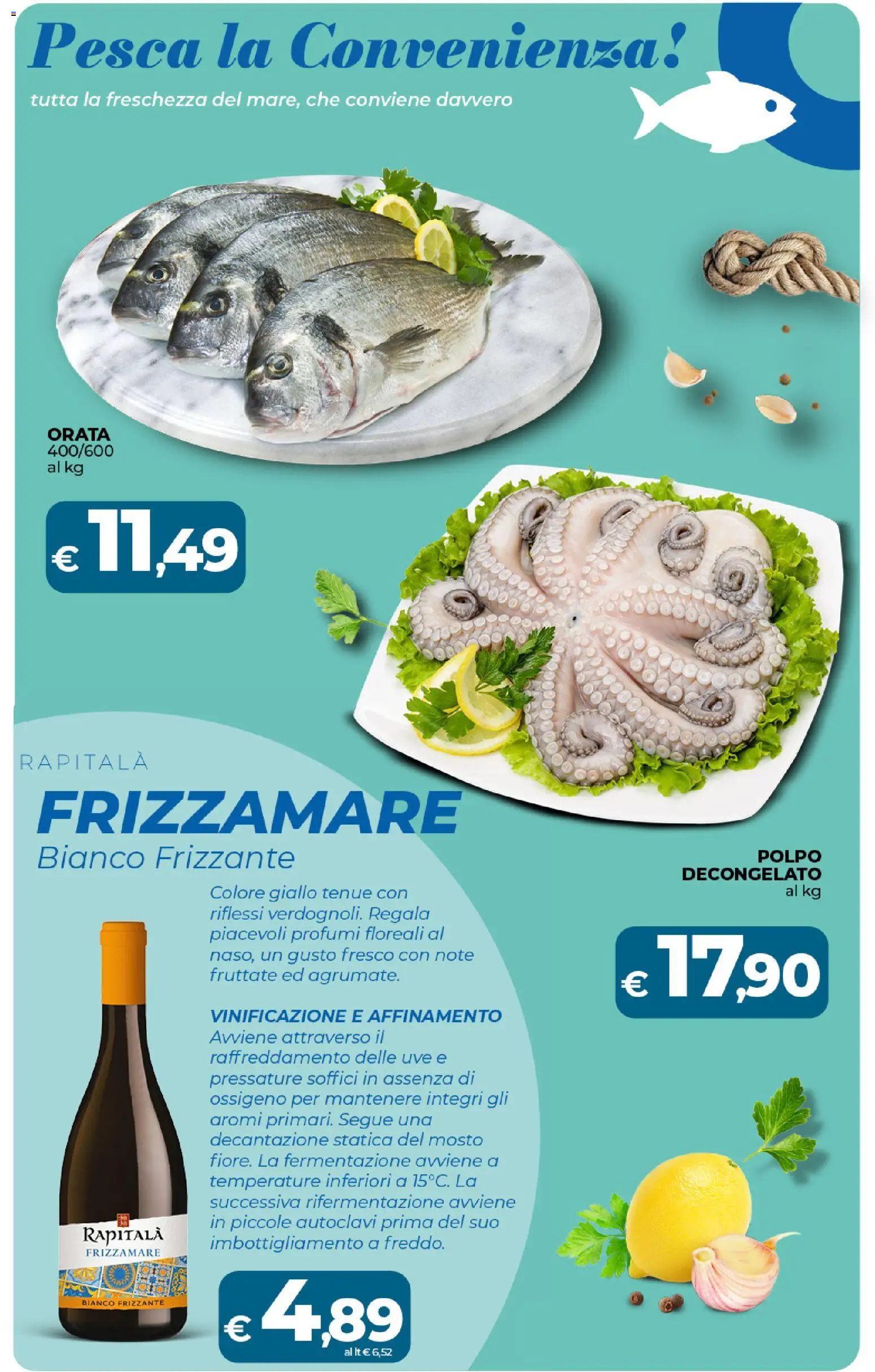 Volantino Ipercoop del 27.01.2026 | Pagina: 24 | Prodotti: Polpo, Orata, Pesca