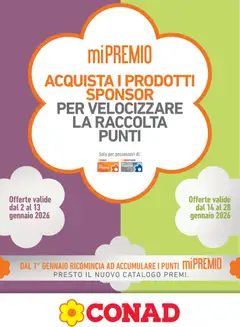 Anteprima del volantino Conad Mi Premio Lazio catalogo valido a partire dal 02.01.2026