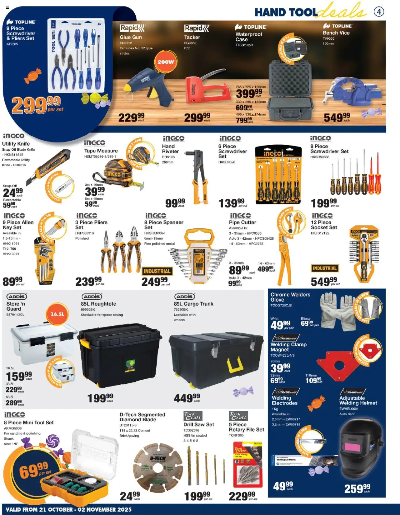 New MICA catalogue – valid from 21.10.2025 | Page: 4 | Products: Glove, Socket, Pipe, Tape