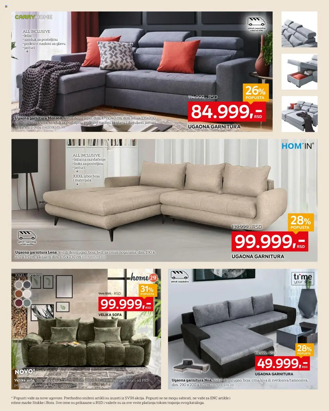 Lesnina XXXL katalog - važi od 13.10.2025 | Strana: 6 | Proizvode: Sofa, Ugaona garnitura