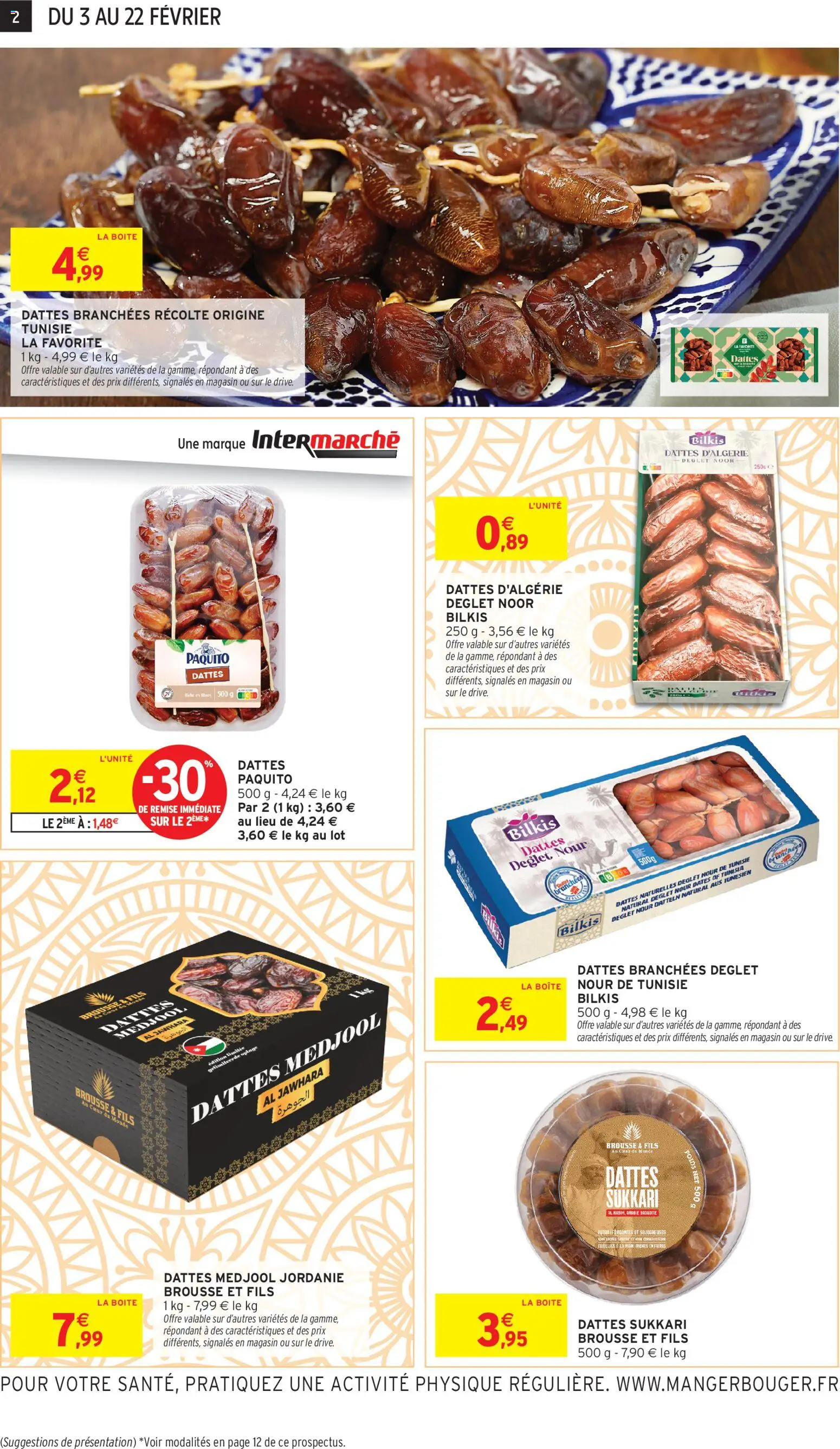 {H1} | Page: 2 | Produits: Dattes, Poids