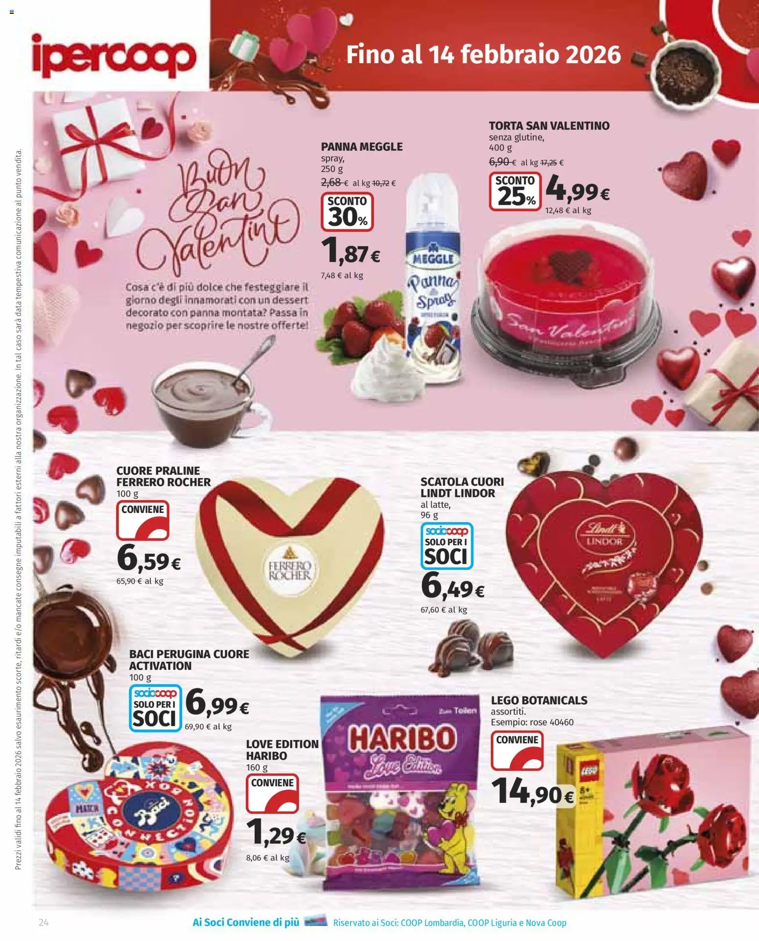 Volantino Ipercoop del 29.01.2026 | Pagina: 24 | Prodotti: Panna, Data, Torta, Scatola