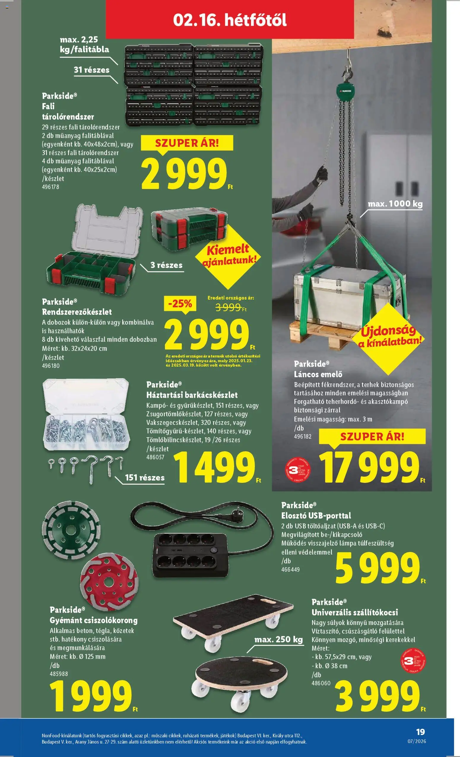 Lidl akciós ujság - amely érvényes a következő dátumtól: 12.02.2026 | Oldal: 19