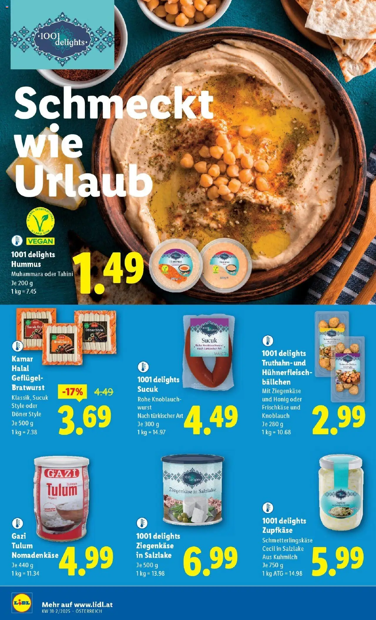 Lidl Flugblatt - Salzburg, Dornbirn, Jenbach gültig ab 31.07.2025 | Seite: 14 | Produkte: Wurst, Knoblauch, Hühnerfleisch