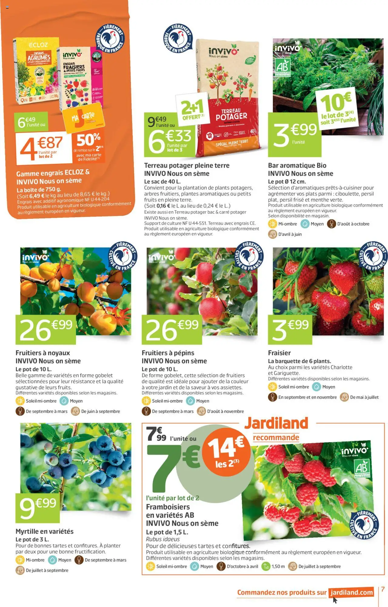 {H1} | Page: 7 | Produits: Carré potager, Plantes, Terreau, Fraisier