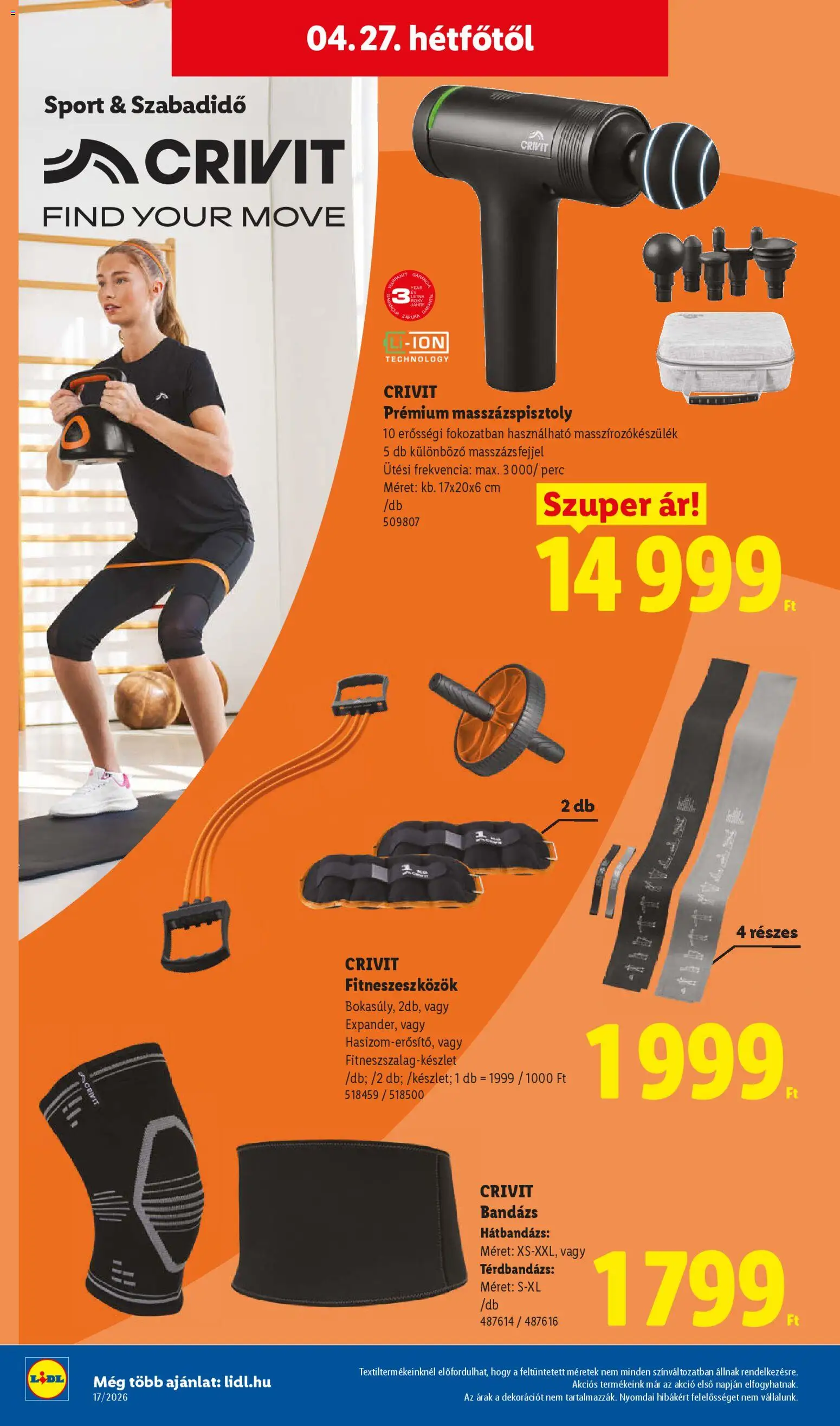 Lidl akciós ujság - amely érvényes a következő dátumtól: 23.04.2026 | Oldal: 26