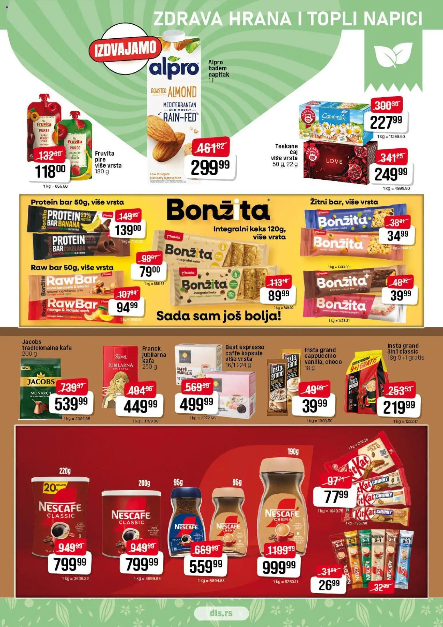 Super DIS katalog - važi od 21.12.2025 | Strana: 9 | Proizvode: Protein, Alpro, Fruvita, Nescafé
