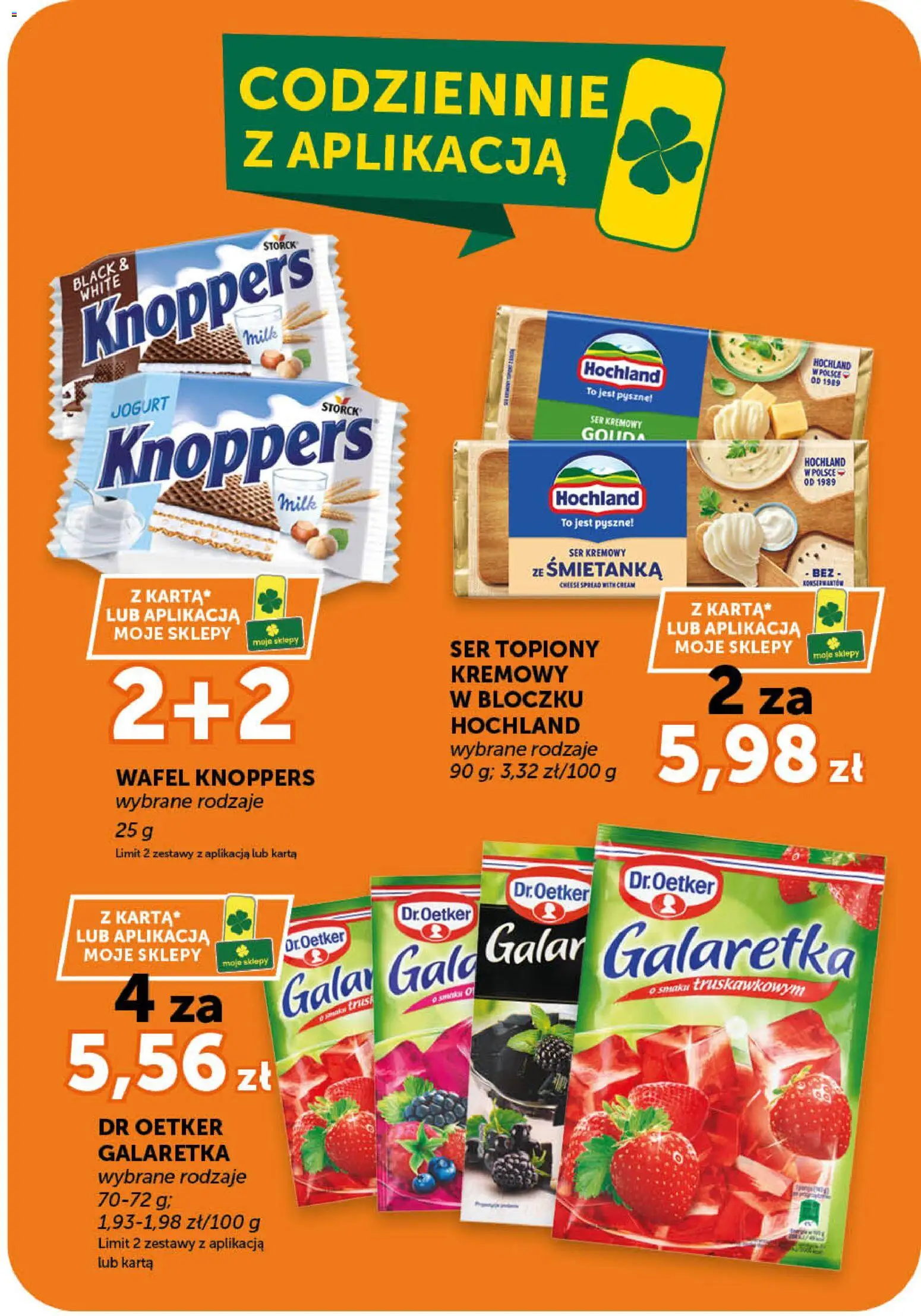 ABC gazetka od 16.04.2026 | Strona: 14 | Produkty: Knoppers, Ser topiony, Galaretka, Ser