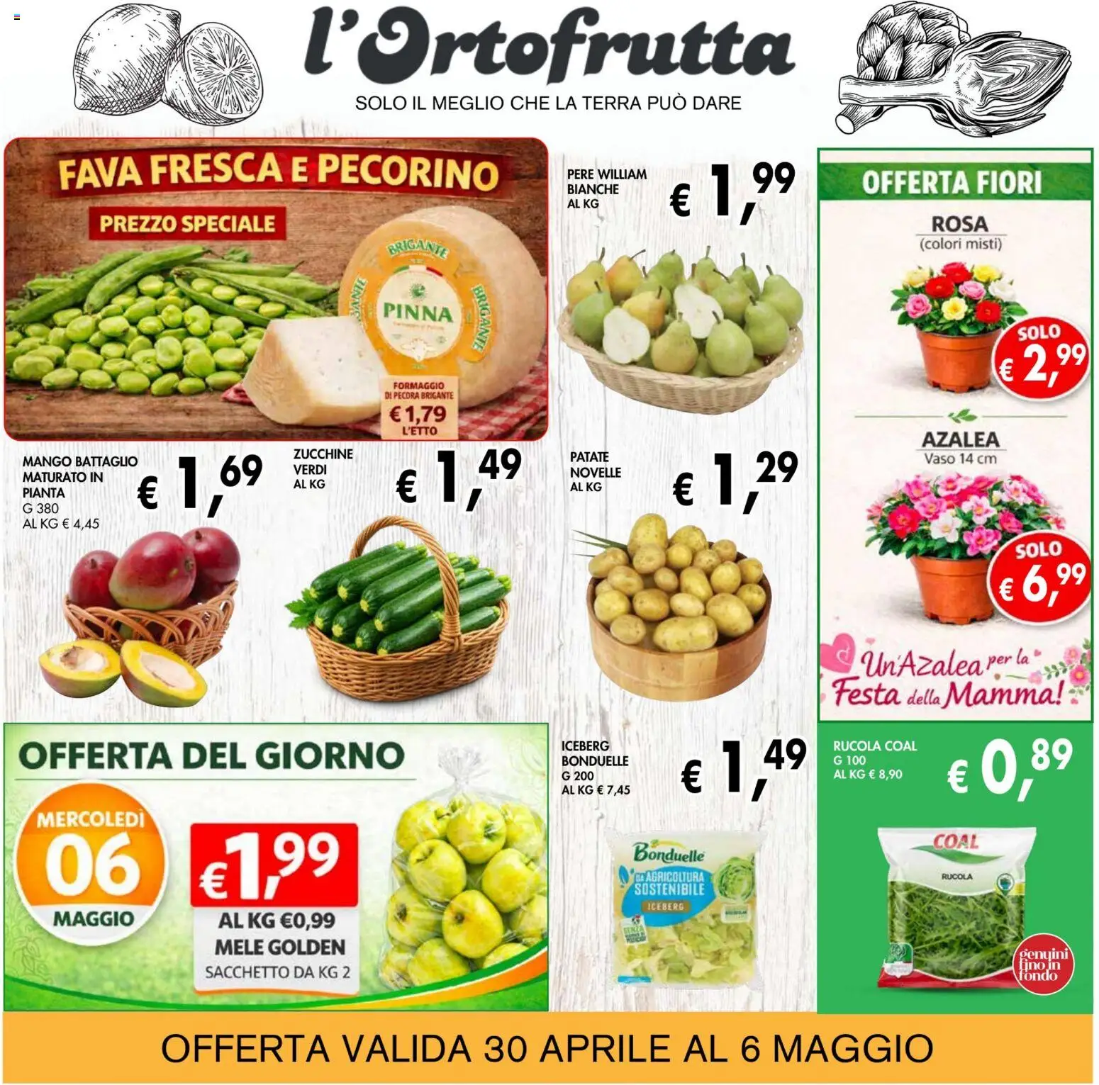 Volantino Coal del 23.04.2026 | Pagina: 3 | Prodotti: Rucola, Patate, Zucchine, Terra