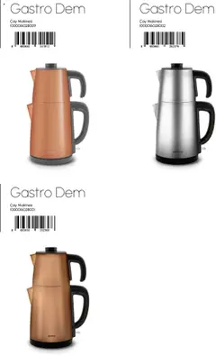 04.09.2025 tarihinden itibaren geçerli olan Karaca kataloğu önizlemesi | Sayfa: 72 | Ürünler: Çay makinesi, Çay