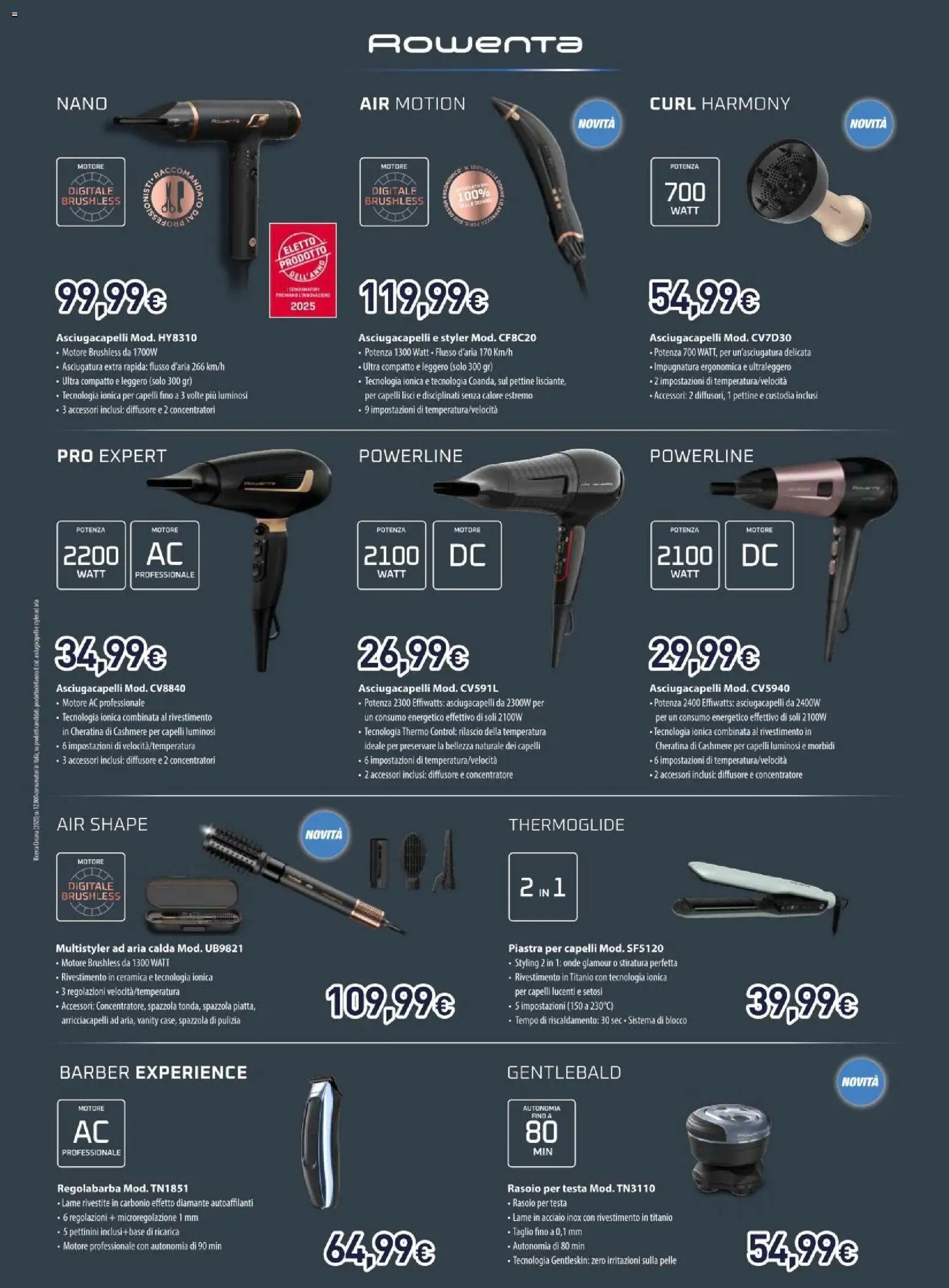 Volantino Unieuro del 06.12.2025 | Pagina: 30 | Prodotti: Pettine, Rasoio, Regolabarba, Piastra per capelli