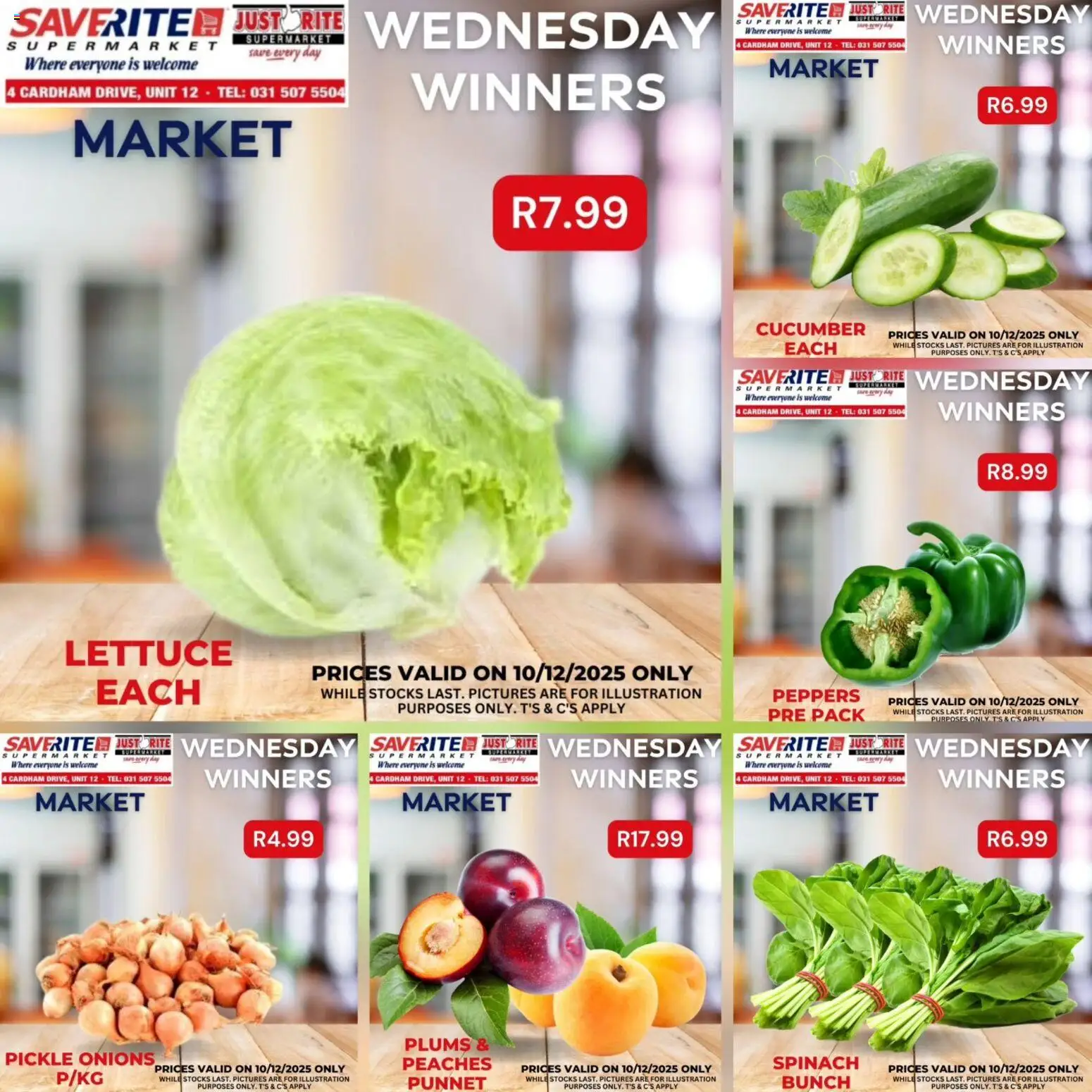 New Saverite catalogue – valid from 10.12.2025 | Page: 1 | Products: Onions, Lettuce