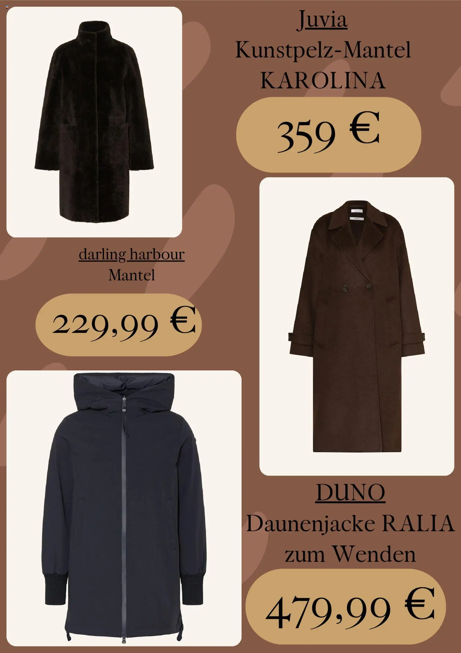 Breuninger Prospekt 	 – gültig ab 27.10.2025 | Seite: 4 | Produkte: Daunenjacke, Mantel