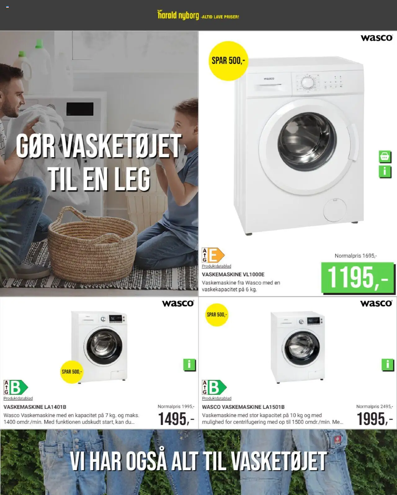 Harald Nyborg tilbudsavis – gyldig fra 18.06.2024 | Side: 12 | Produkter: Vaskemaskine