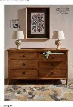 Pré-visualização El Corte Ingles Decora válido de 23.10.2025 | Página: 14 | Produtos: Candeeiro, Quadro, Cómoda, Tapete