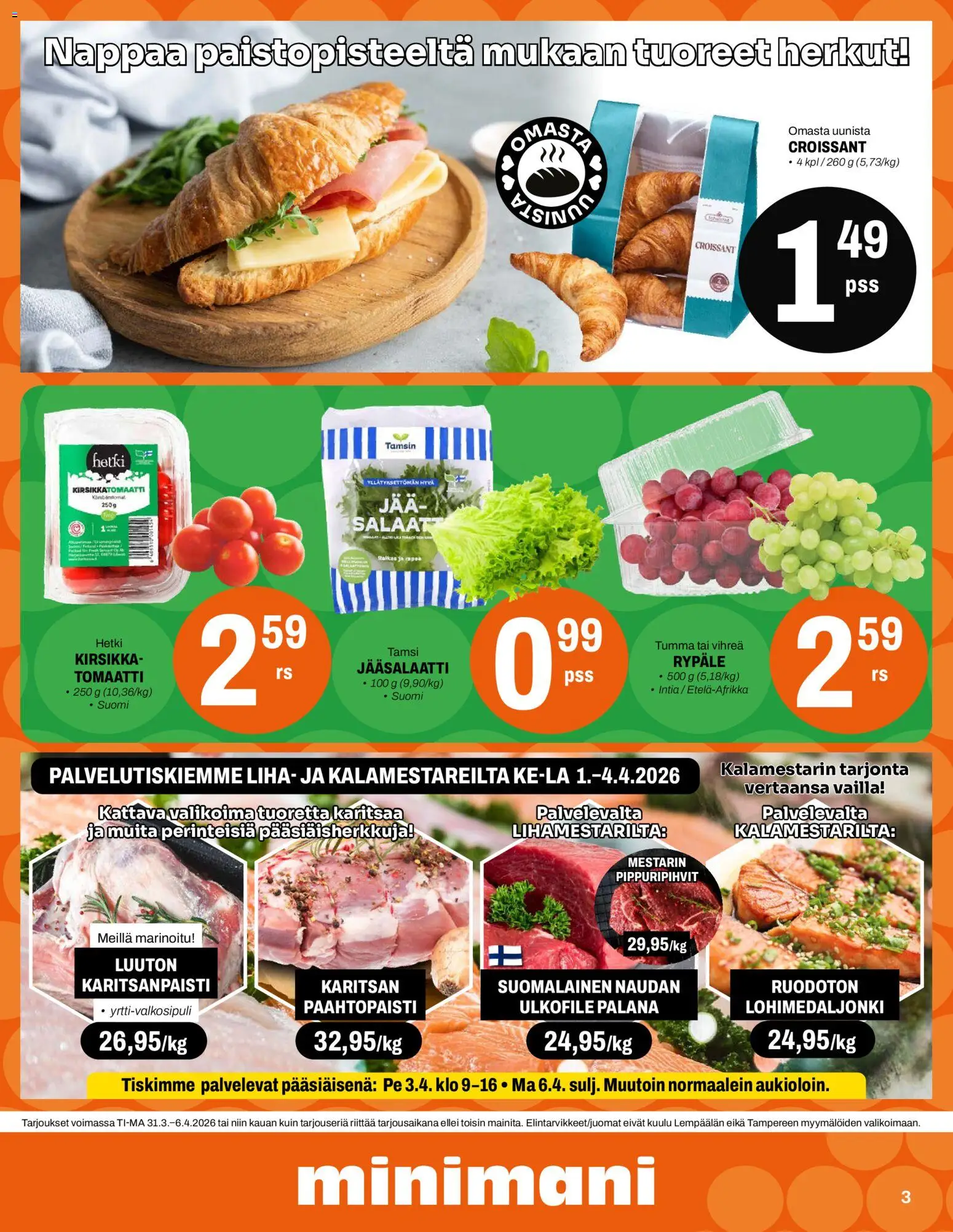 Minimani tarjoukset – voimassa 31.03.2026 alkaen | Sivu: 3 | Tuotteet: Kirsikkatomaatti