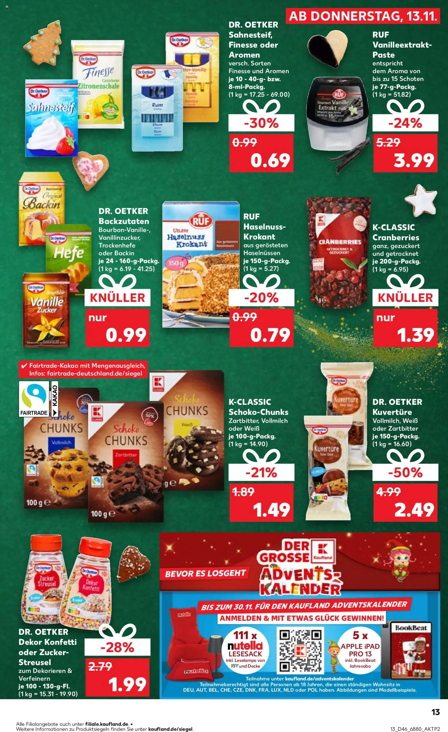 Kaufland prospekt Völklingen	 – gültig ab 13.11.2025 | Seite: 13 | Produkte: Decke, Ipad, Apple, Nutella
