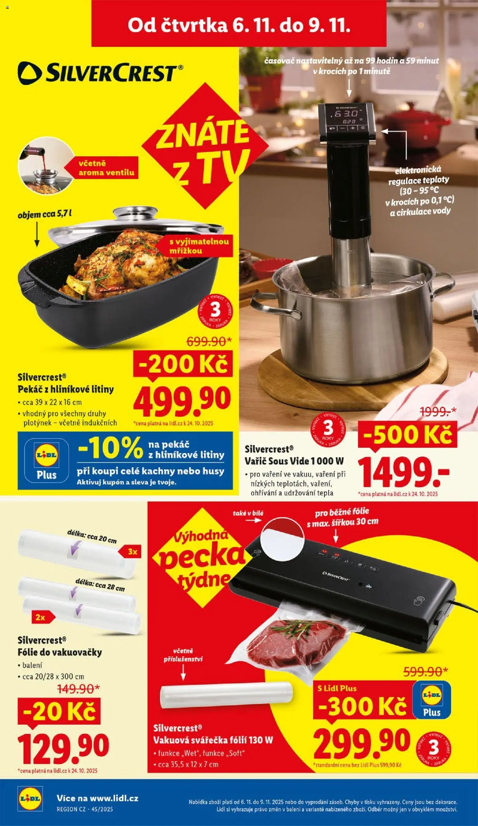 Lidl leták od 06.11.2025 | Strana: 20 | Produkty: Sous vide, Vakuová svářečka fólií, Vařič, Fólie do vakuovačky