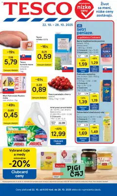 Tesco leták platný od 22.10.2025
