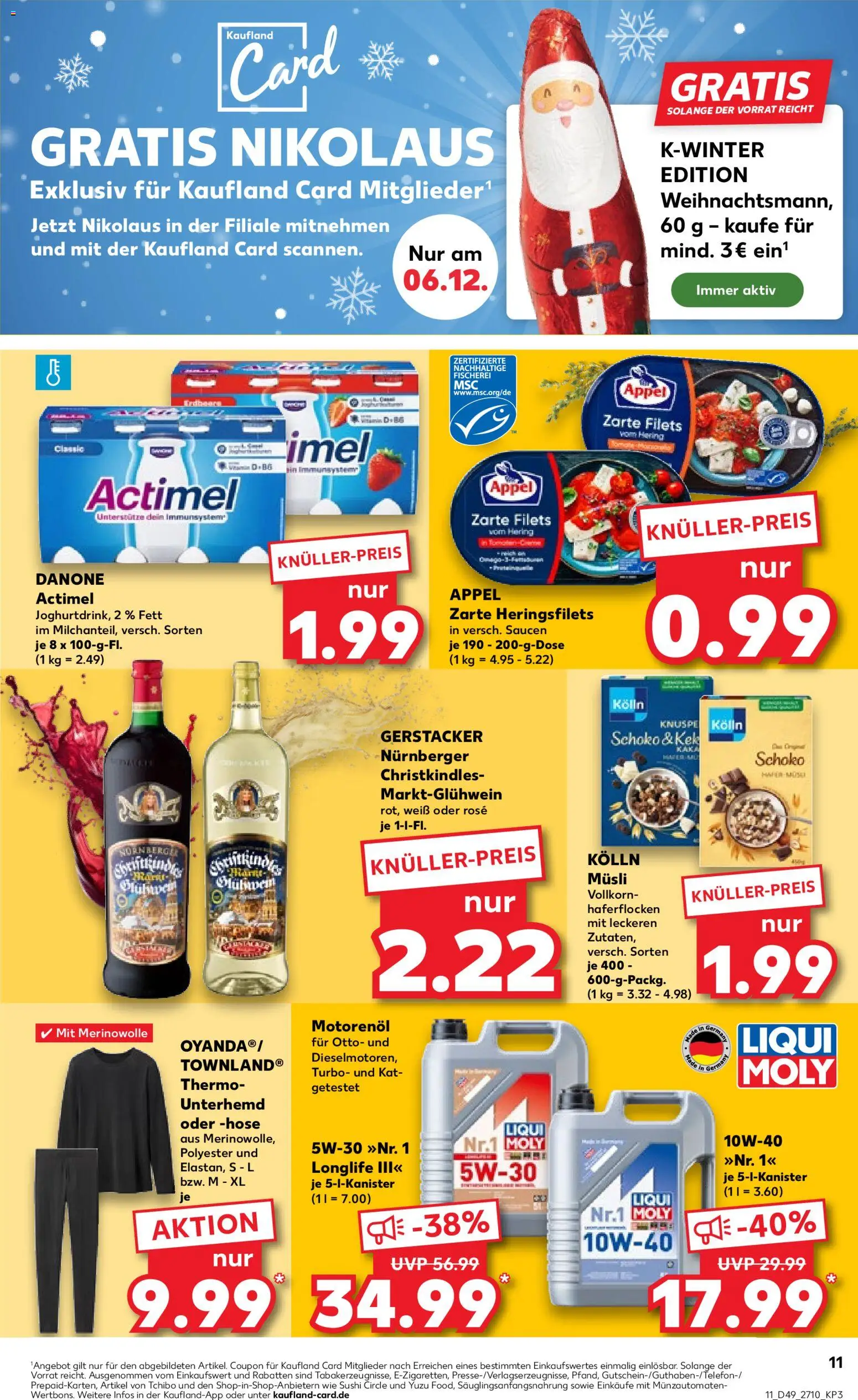 Kaufland prospekt Zeitz	 – gültig ab 04.12.2025 | Seite: 11 | Produkte: Musli, Actimel, Kolln, Kolln musli