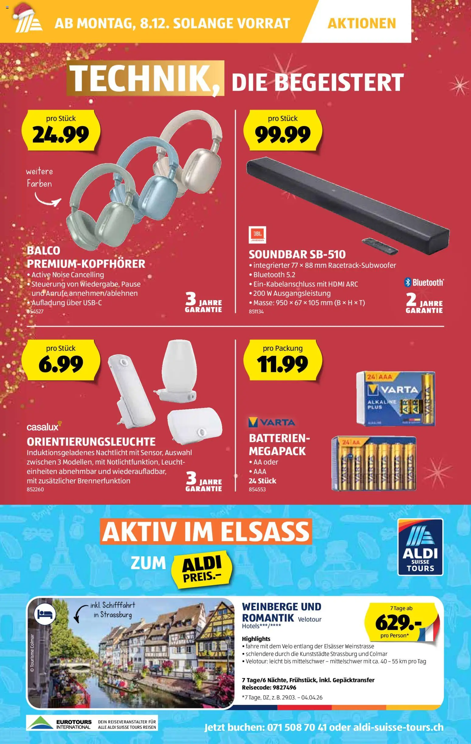 Aldi Aktionen – gültig ab 04.12.2025 | Seite: 37 | Produkte: Nachtlicht, Soundbar