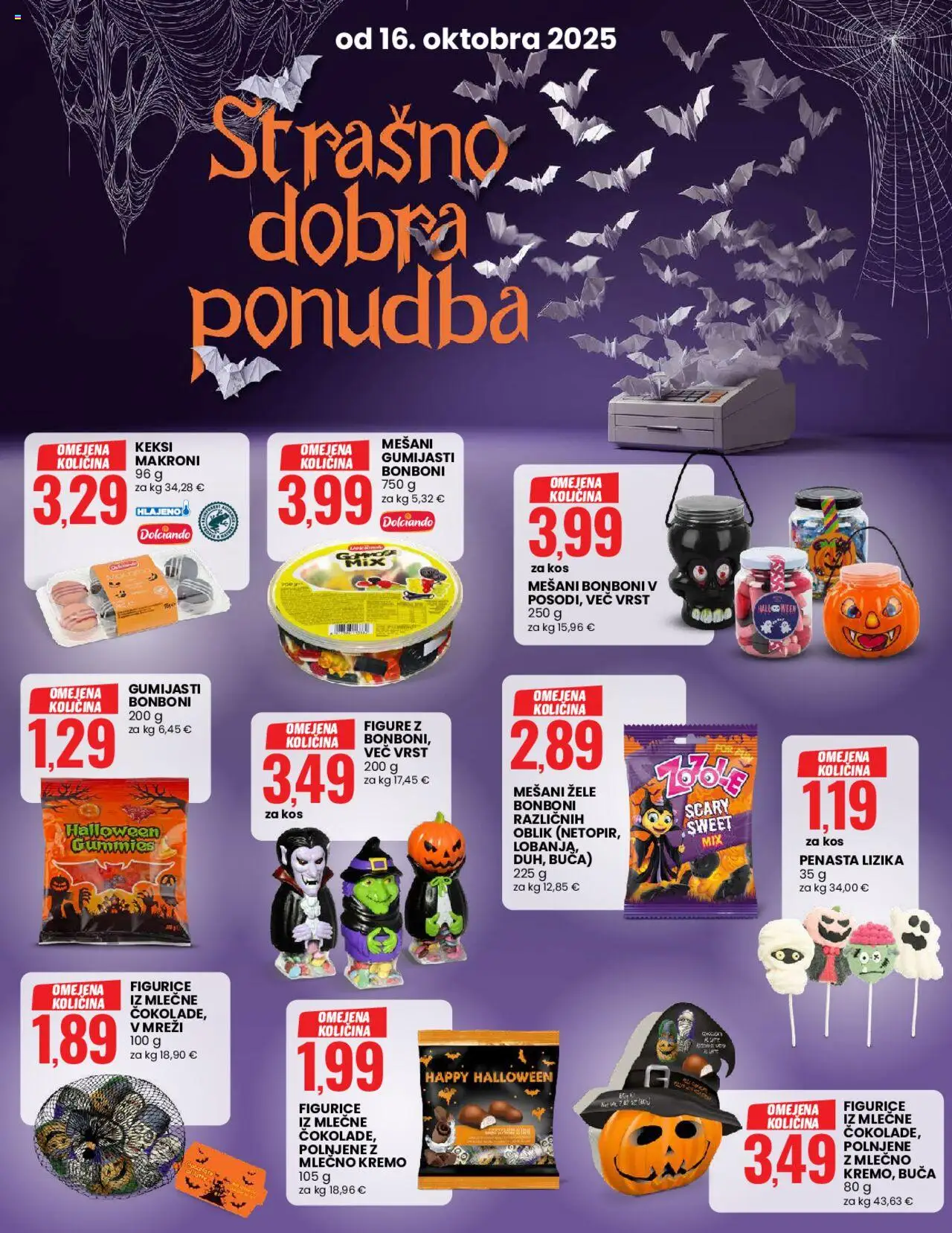 Novi Eurospin katalog ponudbe – veljaven od 16.10.2025 | Stran: 10 | Izdelki: Buca, Keksi, Bonboni, Kos