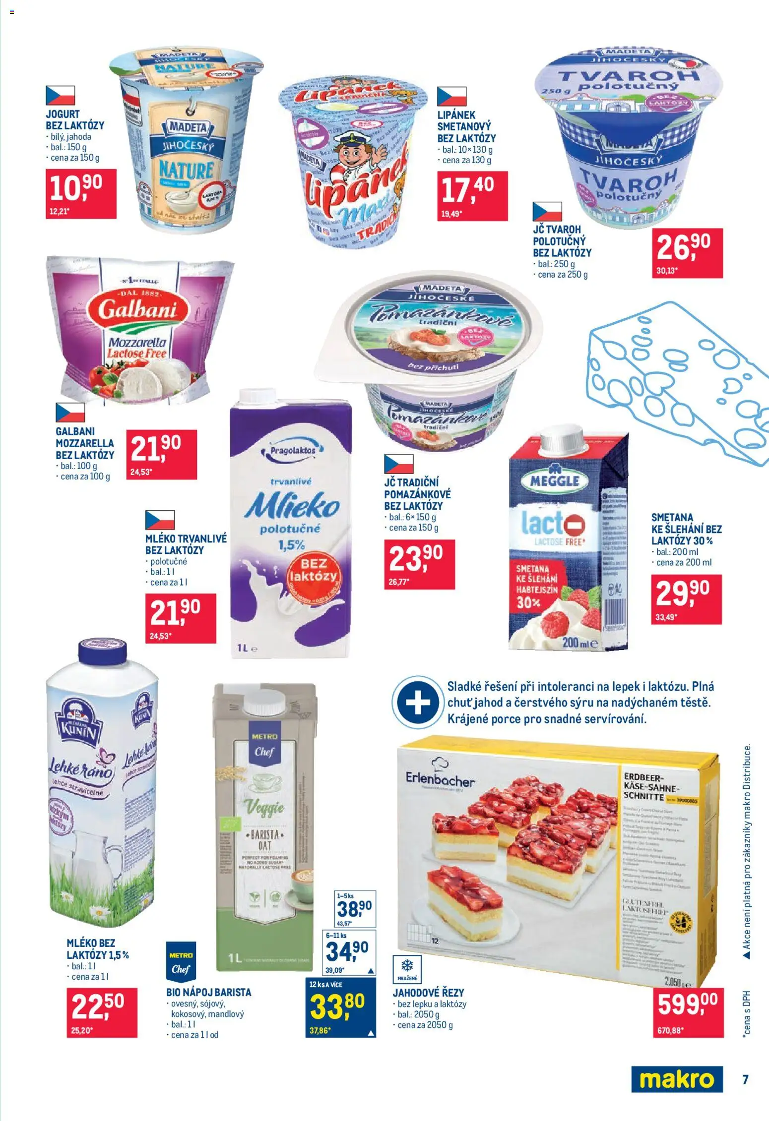 Makro leták - Pro milovníky jídla od 11.02.2026 | Strana: 7 | Produkty: Veggie, Lipánek, Tvaroh, Mozzarella