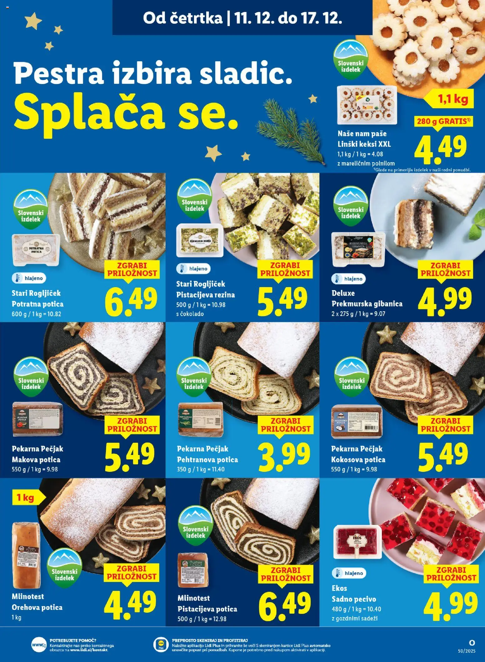Novi Lidl katalog ponudbe – veljaven od 11.12.2025 | Stran: 7 | Izdelki: Keksi, Pekarna