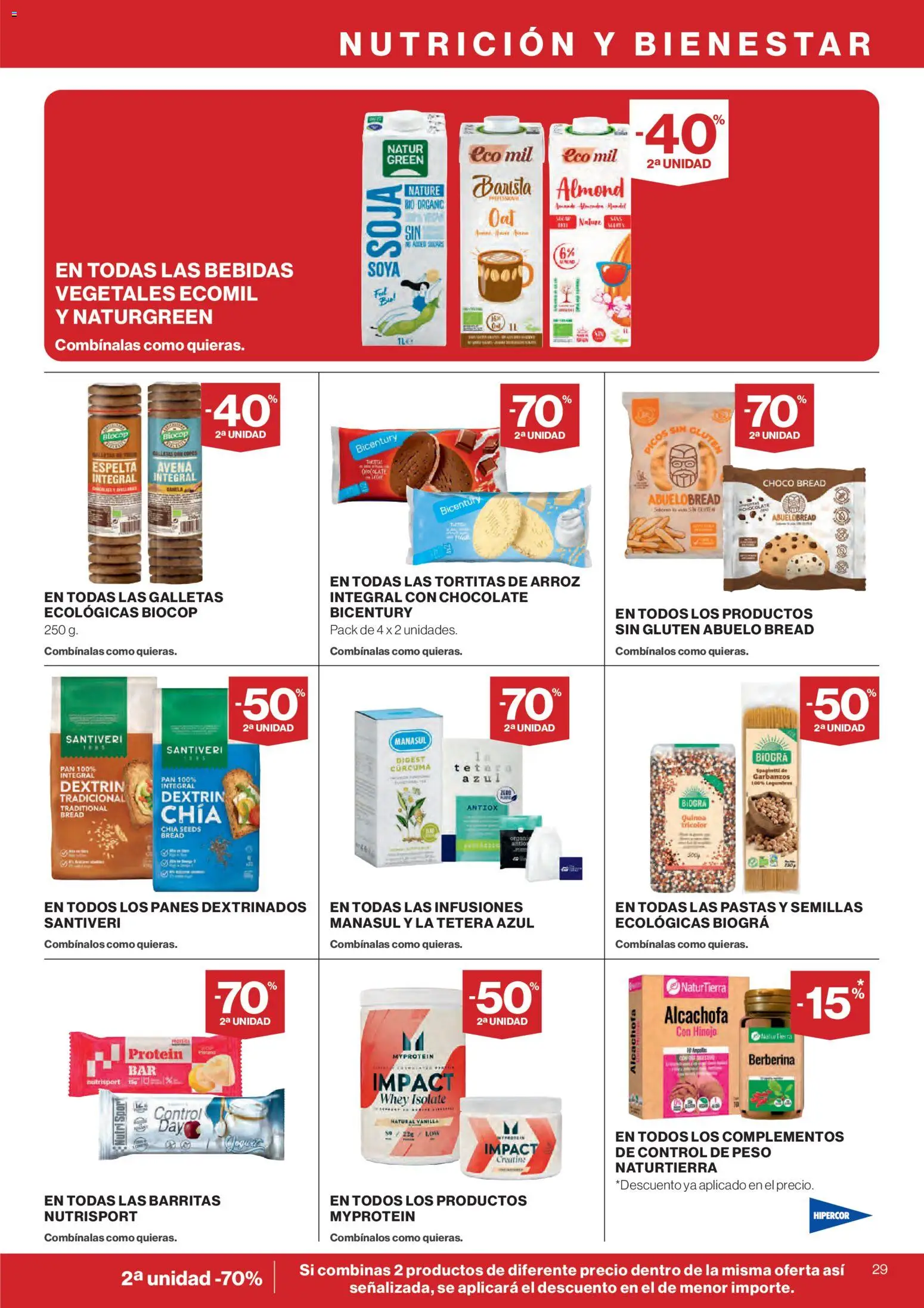 Hipercor catálogo │ válido desde el 26.02.2026 | Página: 29 | Productos: Chocolate, Arroz, Copos, Peso