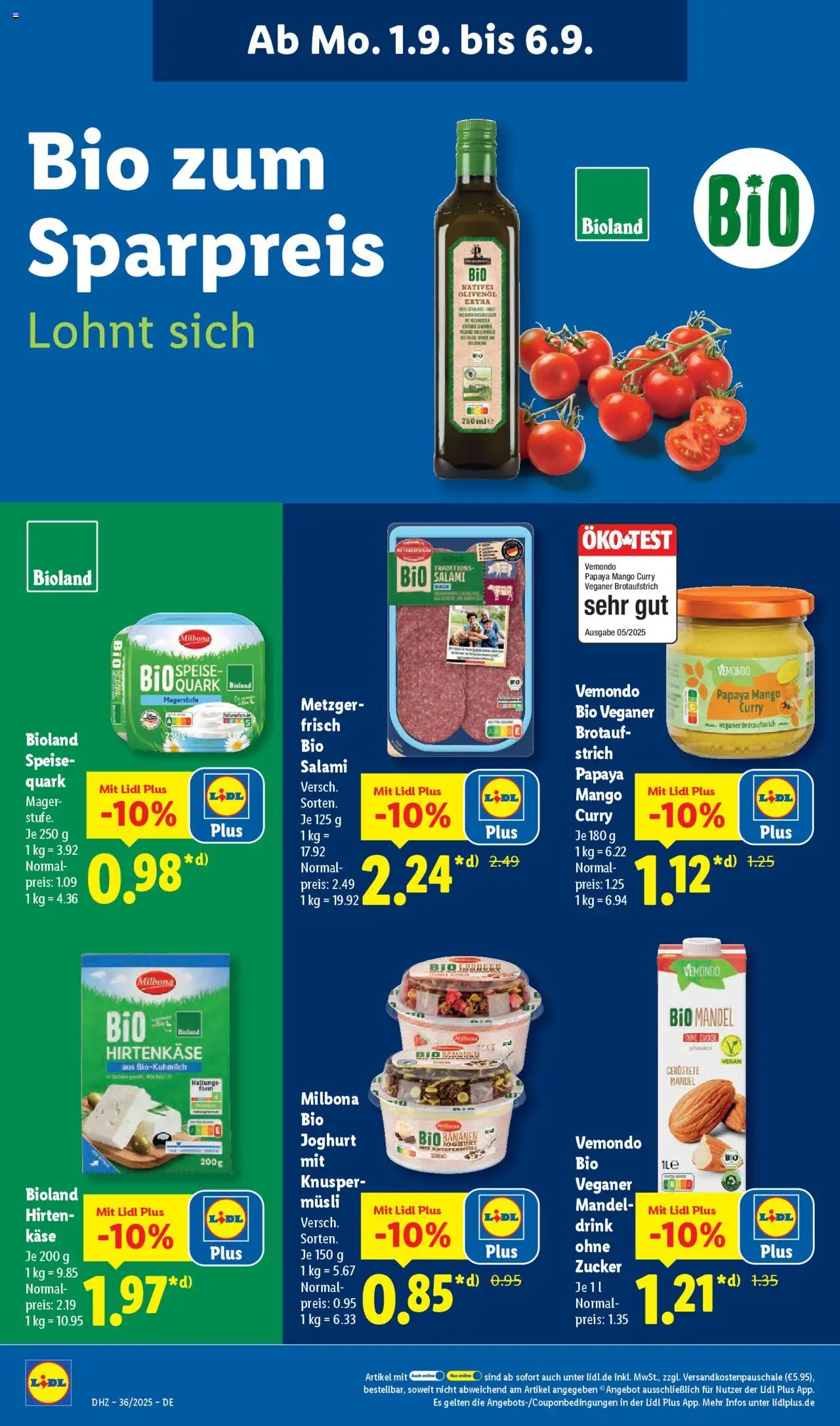 Lidl Prospekt Lüchow	 - gültig ab dem 01.09.2025 | Seite: 60 | Produkte: Musli, Joghurt, Bananen, Salami