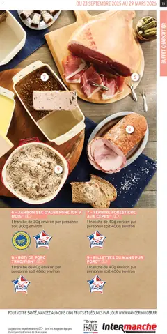 Intermarché - Prévisualisation de 8 - RÔTI DE PORC TRADITION, 1 tranche de 40g environ par personne soit 400g environ valide à partir de 23.09.2025 | Page: 15 | Produits: Buffet, Jambon, Porc