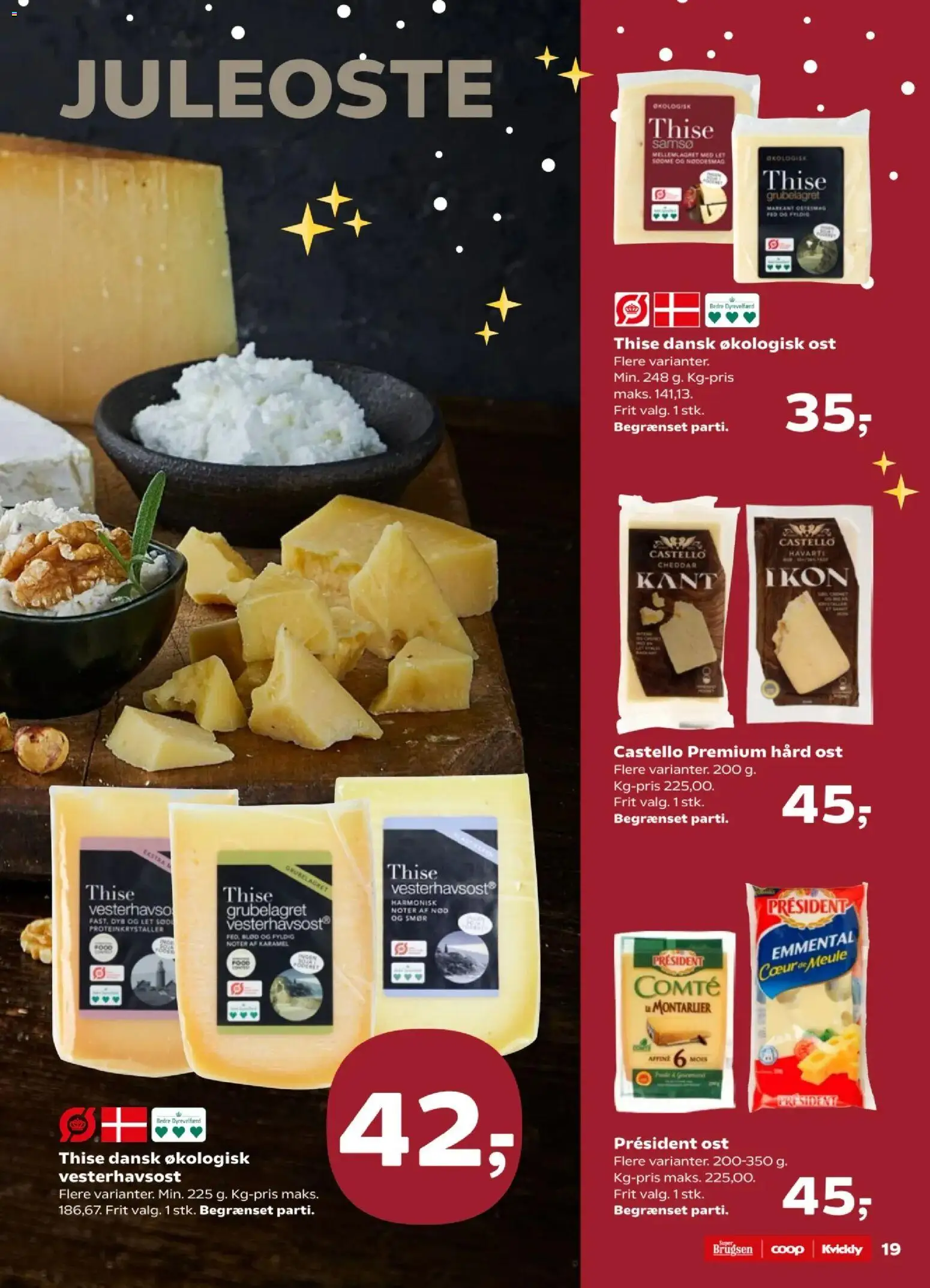 Kvickly tilbudsavis – gyldig fra 28.11.2025 | Side: 19 | Produkter: Smør, Ost, Cheddar