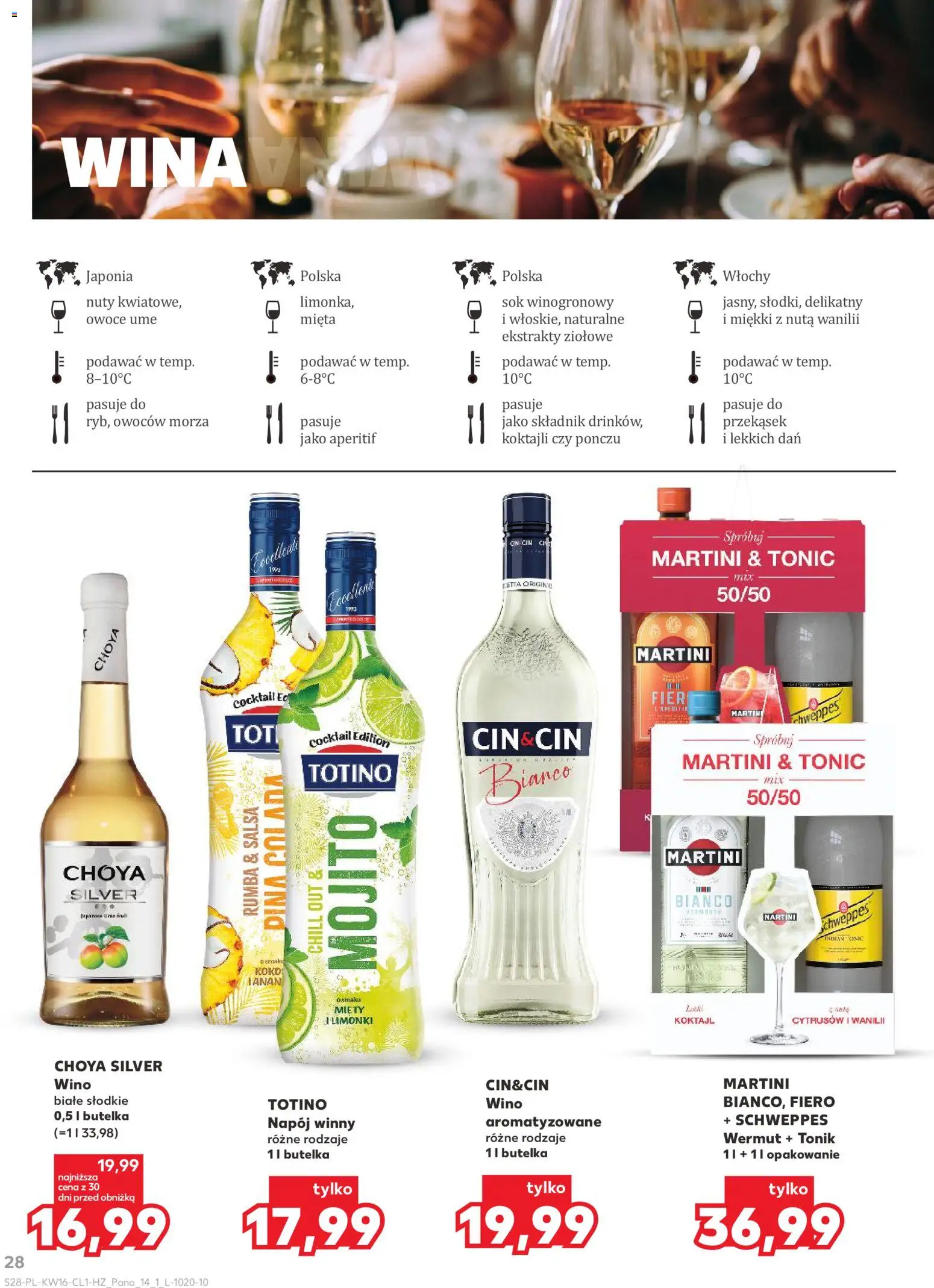 Kaufland Polsko leták - Barek od 16.04.2026 | Strana: 28 | Produkty: Martini, Tonic, Mojito
