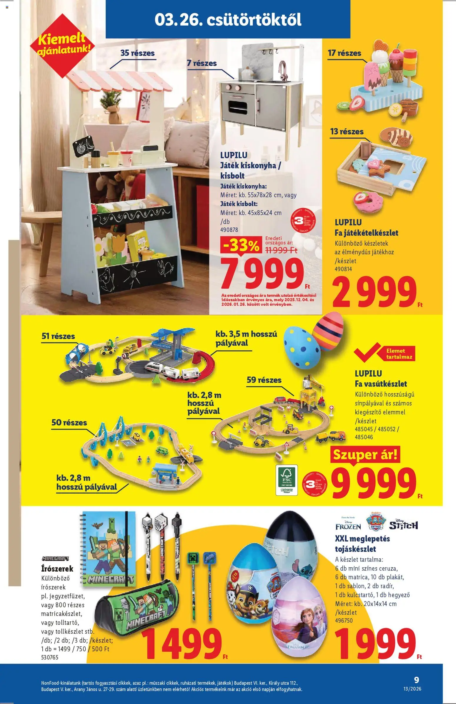 Lidl akciós ujság - amely érvényes a következő dátumtól: 26.03.2026 | Oldal: 9