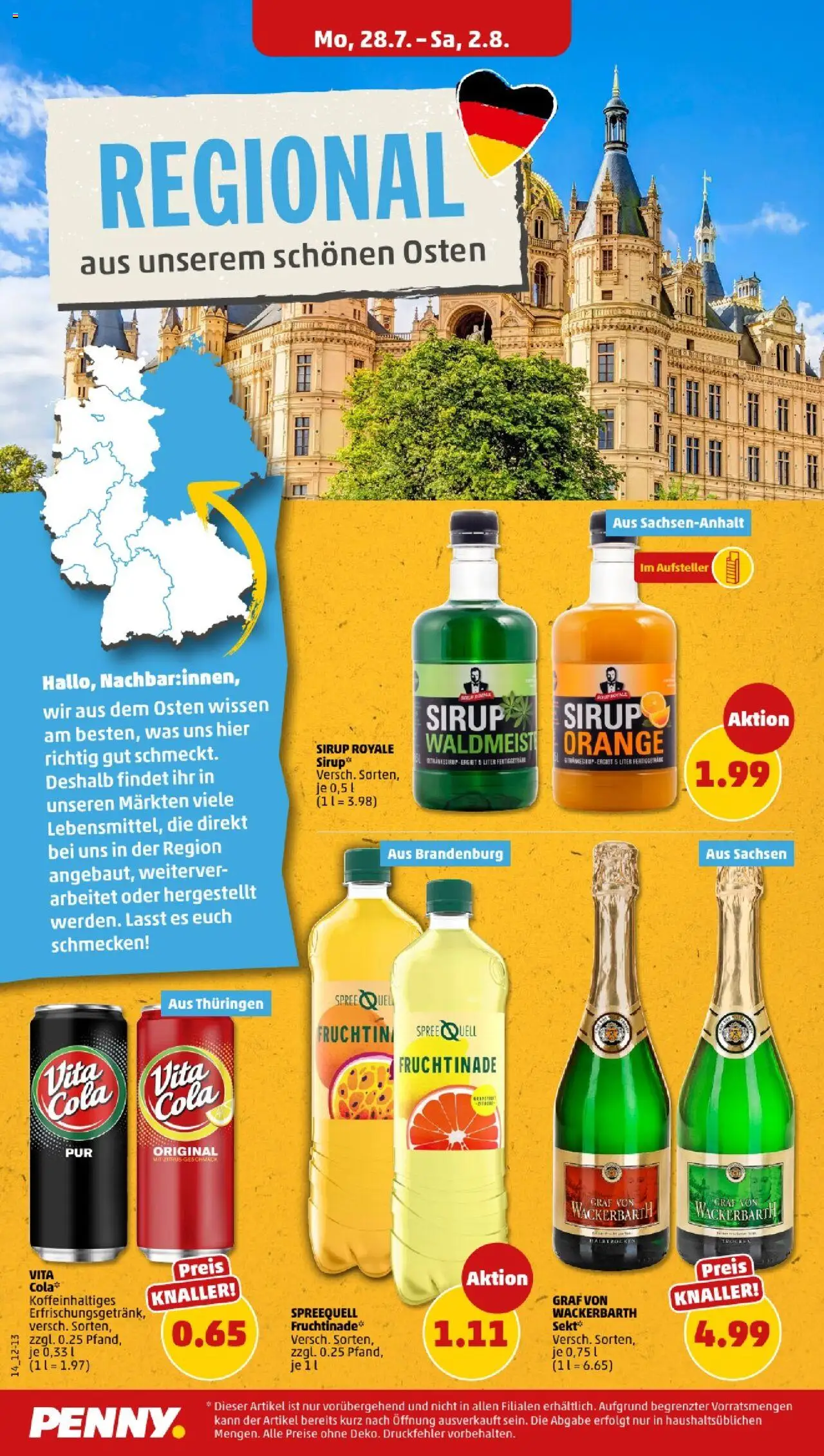 Penny - Thüringen - gültig ab dem 28.07.2025 | Seite: 14 | Produkte: Cola, Sirup