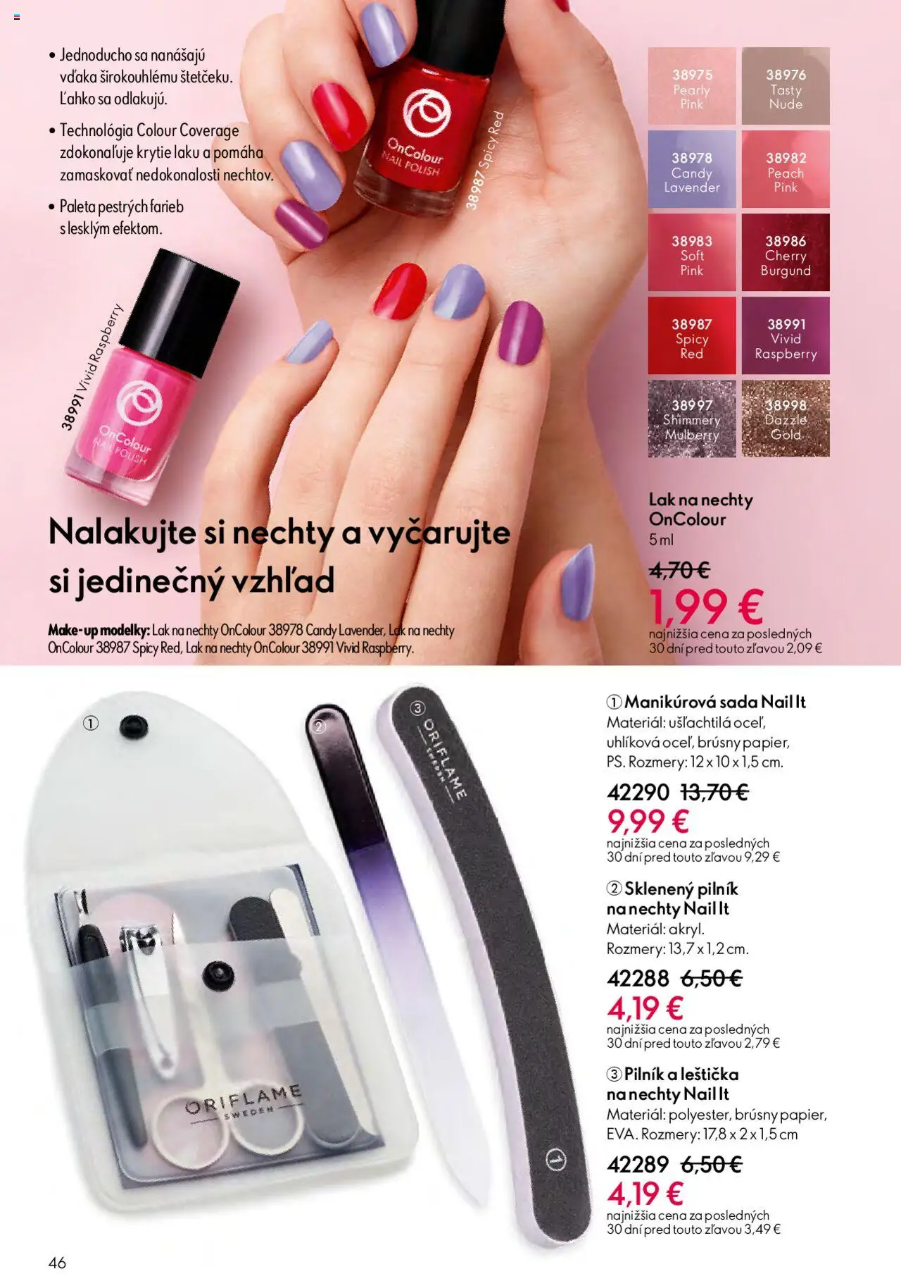 Nové Oriflame akcie – leták je platný od 22.10.2025 | Strana: 46 | Produkty: Lak na nechty