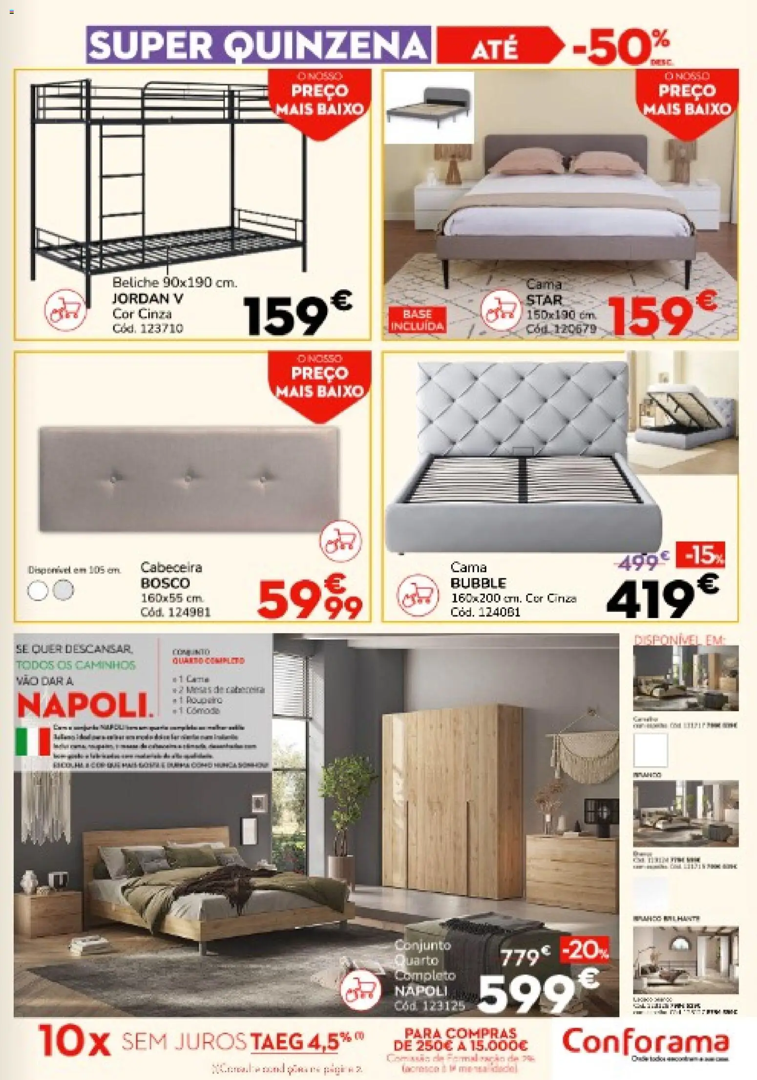 Conforama folheto │ válido de 18.12.2025 | Página: 9 | Produtos: Base, Cama