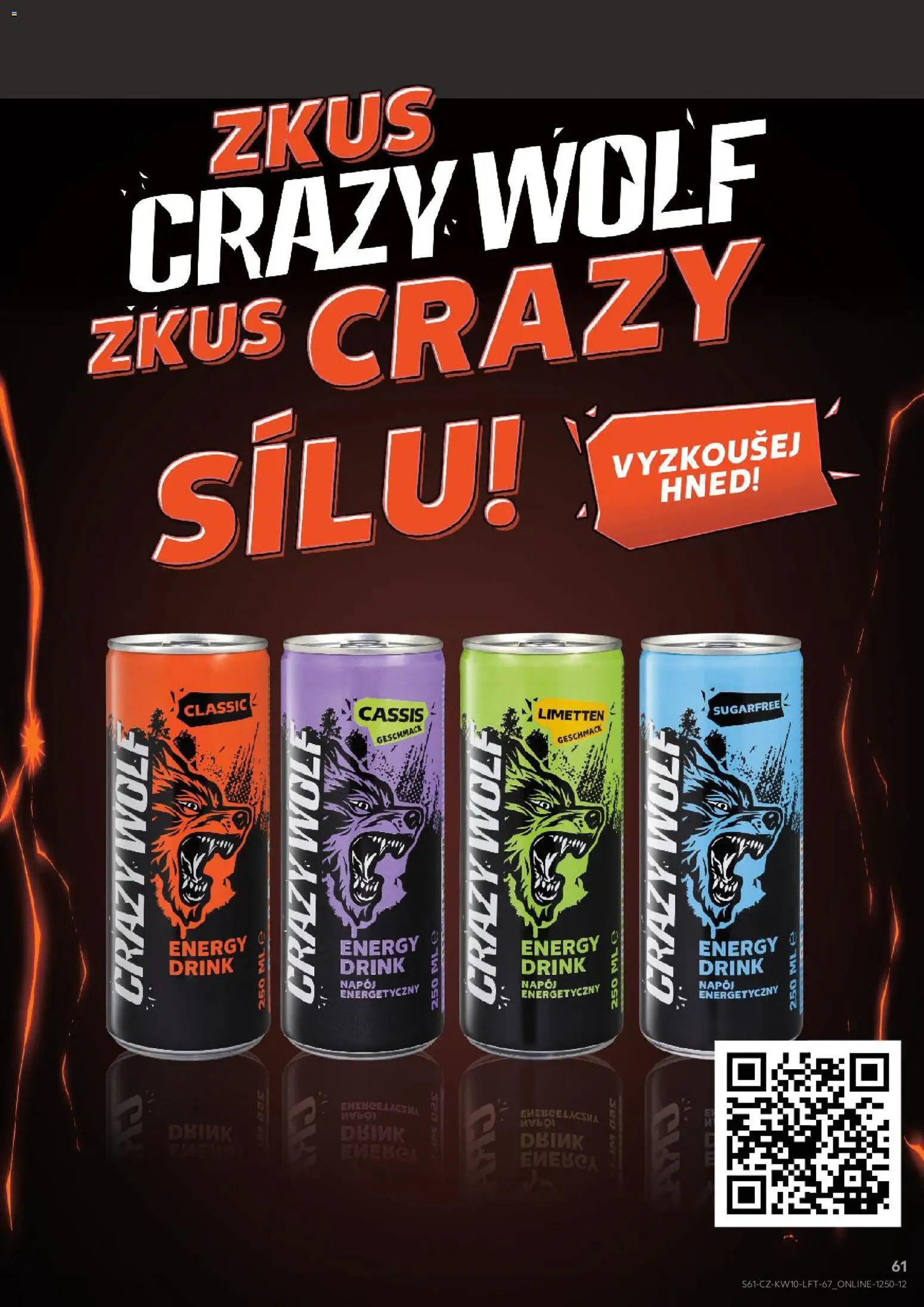 Kaufland leták - Brno od 04.03.2026 | Strana: 61 | Produkty: Crazy Wolf, Energy drink