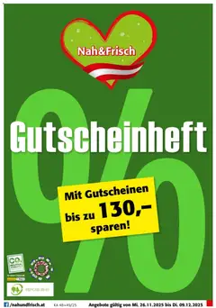 Nah und Frisch Gutscheinheft ab 26.11.2025 gültig